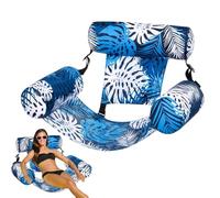 Flotteur de Bain de Soleil | Chaise Plage Gonflable,Matelas Flottant Hamac Motif Végétal pour Maison Camping Plage Lac Vacances Familiales Pique-Nique