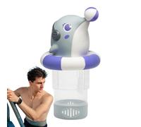 Flotteur de chlore pour piscine dauphin, support pour tablettes de chlore de dessin animé - Distributeur de chlore polyvalent pour et spa