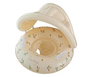 Flotteur De Natation Ba-by, Avec Siège De Sécurité Pare-soleil Amovible, 55x52 Cm, Flotteur De Piscine Gonflable Ba-by, Combinaison D'anneau De Piscine Pour Tout-petits, Jouet De Protection Sur Le Toi