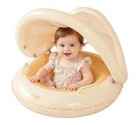 Flotteur De Natation Enfant - Radeau Gonflable avec Auvent Protection Contre Le | Flotteur De Piscine Gonflable pour Enfant - pour Plage Douche Été Jeux en Plein air Filles et