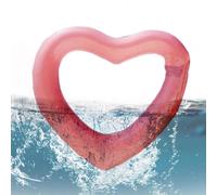 Flotteur de Natation Gonflable, Anneaux de Piscine en Forme de cœur, Tube de Natation d'été de Flotteur de Coeur d'amusement de l'eau pour l'enterrement de Vie de Jeune Fille de Plage de Piscine