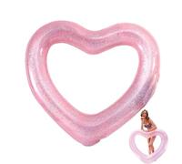 Flotteur de natation gonflable - Tube de chaises longues flottantes pour piscine en forme de cœur,Tube de natation d'été de flotteur de coeur d'amusement de l'eau pour l'enterrement de vie de jeune fi