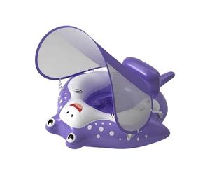 Flotteur De Natation pour Bébé avec Auvent - Bouée De Bain pour Bébé | Flotteurs Gonflables pour 6 À 36 Mois | Anti-Renversement | Flotteur De Piscine pour Tout-Petits avec Siège De Sécurité