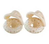 Flotteur De Natation Pour Bébé Avec Auvent, Support De Flottabilité Stable, 55 X 52 Cm, Flotteur Gonflable Pour Piscine Parner, Combinaison Avec Anneau De Piscine Pour Tout-petits, Siège De Sécurité P