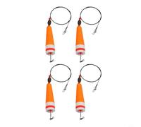 Flotteur de pêche avec rotation à 360 degrés pour la pêche en mer et à terre dans les systèmes d'eau rugueuse ou trouble (14,7 g, jaune orange)