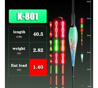 Flotteur De Pêche De Nuit Avec Queue En Spirale,Détection De Gravité,Led Rouge,Flotteur Électronique,Haute Sensibilité,Équipement De Pêche En Plein Air,1.4g-5.0 - Type Ly64-801-Ordinary Battery Kit
