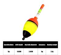 Flotteur De Pêche De Nuit Lumineux, Bâton Lumineux En Mousse Et Plastique