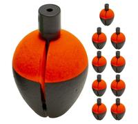 Flotteur de pêche d'eau douce léger, voici certainement le titre du produit pour la vente aux enchères 10 pièces ovale bouée eva bobber ensemble d'eau salée carpe rouge L