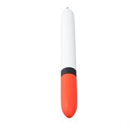 Flotteur de pêche en bois de balsa de 8 g, pour poissons prédateurs, brochets, appâts morts sensibles avec pointe orange vif et bande noire, leurre rouge orange pour la rage des prédateurs HD (1 pièce