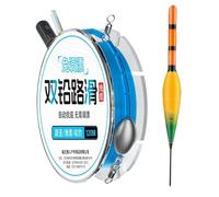 Flotteur de Pêche - Kit de Flotteur de Bass Automatique 120M Avec Et Flotteurs - Jeu de Ligne De Pêche Avec Système De Flottage Changeant, Pour Bateau Expérimenté Et Débutant Kayak Sports en Plein Air