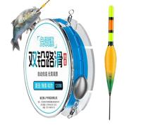 Flotteur de pêche - Kit de ligne de pêche automatique de 120 m - Avec système de pose à changement de couleur - Convient pour kayak, bateau, sports de plein air, pêche en eau salée, débutants et