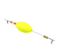 Flotteur de pêche lesté pour eau salée et eau douce avec rotation à 360 degrés pour une performance dans diverses conditions d'eau (type A, 17 g, orange)
