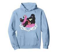 Flotteur de Piscine Amusant avec Flamant Rose Sweat à Capuche