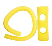 Flotteur de piscine creux jaune en mousse avec connecteur à 2 trous pour enfants et adultes