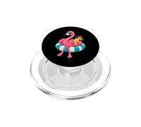 Flotteur de Piscine Flamant Rose Cocktail croisière Tropicale PopSockets PopGrip pour MagSafe