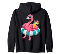Flotteur de Piscine Flamant Rose Cocktail croisière Tropicale Sweat à Capuche