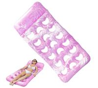 Flotteur de piscine gonflable | Chaise longue gonflable avec appui-tête pour bronzage - Lit flottant résistant aux UV pour la natation, la plage, le parc d'attractions, le jardin et les fêtes