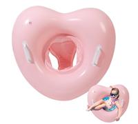 Flotteur de piscine gonflable en forme de cœur romantique de style flamant rose géant pour piscine, plage et accessoires photos | Dispositif de flottaison de sécurité de l'eau pour filles, douche