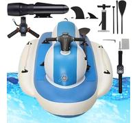 Flotteur de piscine gonflable motorisé - Jet ski électrique haute vitesse avec trottinette sous-marine de 500 W, autonomie de 130 minutes pour piscine ou lac