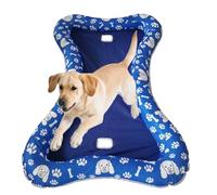 Flotteur de piscine gonflable pour chien, flotteur de piscine, tapis d'eau gonflable, design gonflable, lac, plage, bain, activités extérieures, animaux amusants, jardin extérieur