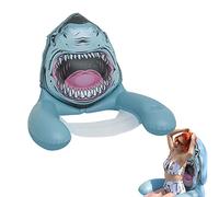 Flotteur de piscine gonflable requin/baleine - Chaise longue confortable pour adultes avec protection UV et stabilité | Parfait pour la détente en piscine et au lac