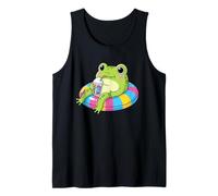 Flotteur de Piscine Grenouille Mignonne pour Boire de la Neige fondante - Fête d'été sur l'étang Débardeur