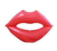 Flotteur de Piscine Lèvres Rouges - 70.9 Pouces Bouée Gonflable PVC | Design Unique et Durable - Accessoire Étanche Confortable pour Piscine Plage ou Mer Idéal pour Moments Détente Romantiques