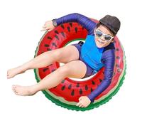 Flotteur de piscine pastèque, flotteur de piscine citron vert | Bouées de natation de fruits, radeau de tube de natation Kiwi orange citron vert pastèque,Grand flotteur de piscine mignon, jouet