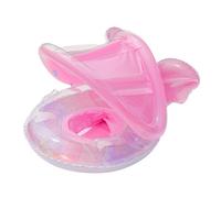Flotteur de Piscine pour Bébé avec Canopée | Radeaux de Protection Solaire pour Bébé avec Toit - Bouée Lounge Forme Papillon pour Piscine Extérieure Plage Été