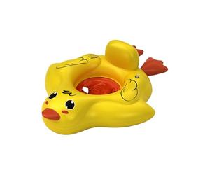 Flotteur de piscine pour - Chambre arrière gonflable anti-basculement - Adorable canard pour piscine - Pour les tout-petits âgés de douze à trente-six mois