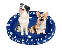 Flotteur De Piscine pour Chien, Baignoire pour Animaux Résistante Aux Rayures, Animal Flotteur De Piscine Gonflable pour Chien Jouet De Plage D'été, Jouet De Jardin Portable Et Pliable