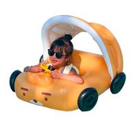 Flotteur de piscine - Salon d'eau en forme de voiture avec protection solaire | Flotteur de bébé amusant et sûr pour les lacs, piscines plages balade détente jeu en plein air