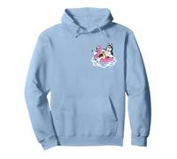 Flotteur de Poche drôle Husky de Sibérie Flamant Rose Fête d'été Sweat à Capuche