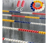 Flotteur de sécurité pour piscine avec corde de séparation de bouée anti-vague pour séparation de voie et marquage de zone de danger
