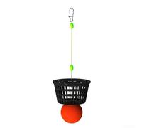 Flotteur détachable pour pêche à la carpe avec flottabilité réglable et capacité de lancer longue distance pour la distribution d'appâts en grains de riz en couleur rouge d'hiver (A-rouge)