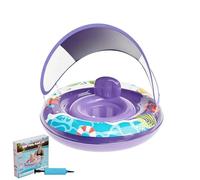 Flotteur Enfant avec Canopée - Jouet Gonflable Ajustable avec Canopée Amovible,Jouets D'Été pour Les | pour Eau Lac Plage Fête Estivale Quai Intérieur Surf Plage Mer et Piscine