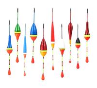 Flotteur Peche,10 Pièces Flotteurs De Pêche À La Truite,Bouchon De Peche Flotteur,Haute Sensibilité Flotteur,Flotteurs Ovales,0.6g/0.8g/1.2g/2.5g/3g/4.5g,pour Poissons Communs