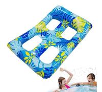 Flotteur Piscine - 115x80cm Bouée Piscine | Chaise Longue Gonflable Radeau | Hamac Aquatique | Adulte avec Dossier pour Natation, Bouée Rond Ponton Plateforme Fête Familiale