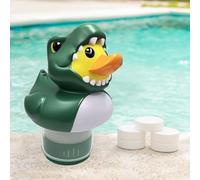 Flotteur Piscine Chlore, Diffuseur Chlore Piscine, Distributeur DeChlore Flottant Canard Requin, Flotteur DeChlore PourPiscine, Distributeur De ChloreCanard Drôle, Diffuseur Brome Spa PourPiscines