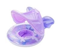 Flotteur pour Bébé avec Toit,Radeaux de Protection Solaire pour Bébé avec Toit - Bouée Lounge Forme Papillon pour Piscine Extérieure Plage Été