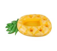 Flotteurs à boisson pour piscine | Porte-boisson gonflable flottant coloré en forme d'ananas - Tapis de dessous de verre multifonctionnel stable avec 7 grilles pour s'amuser en fête