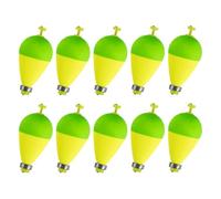 Flotteurs de pêche - 10 Pièces Montages Flottants pour la Capture - Bouchons À Silure,pour Bar Truite Poisson-Chat en Extérieur Piscine Surf Lac et Ruisseau