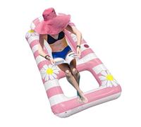 Flotteurs De Piscine Adulte - Chaise Flottante Gonflable pour Piscines avec Coussin Ergonomique,Canapé-Lit Pliable pour Vacances Extérieur, Détente, Plage, Jardin Et Bord De Piscine