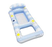 Flotteurs De Piscine Adulte - Chaise Flottante Gonflable pour Piscines avec Coussin Ergonomique,Canapé-Lit Pliable pour Vacances Extérieur, Détente, Plage, Jardin Et Bord De Piscine