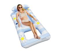 Flotteurs De Piscine Adulte - Chaise Flottante Gonflable pour Piscines avec Coussin Ergonomique,Canapé-Lit Pliable pour Vacances Extérieur, Détente, Plage, Jardin Et Bord De Piscine