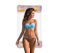 Flotteurs de piscine, chaise longue flottante portable, PVC, nylon, chaise longue flottante d'été à paillettes pour adultes, idéale pour les bains de soleil, les vacances, les loisirs au bord du lac