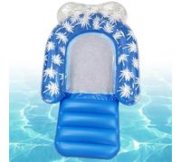 Flotteurs de piscine en PVC avec repose-jambes | Radeau de piscine pour jardin, cour, plage, lac, rivière, fête, bain de soleil en plein air