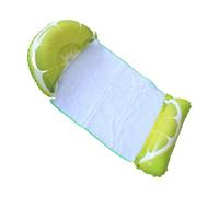Flotteurs de piscine gonflables, chaise flottante gonflable à eau - Hamac d'eau, lit de radeau portable, style fruits, radeau de lac robuste pour femmes et adultes