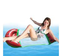 Flotteurs de piscine gonflables, hamac d'eau pour adulte, 125 x 66 cm, chaise longue, dérive de pastèque, plage, lac, natation pour se détendre, bronzer, pompe incluse