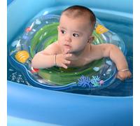 Flotteurs de Piscine intéressants pour bébé, Flotteur de Piscine en PVC épais avec siège sécurisé, Flotteur pour Enfants pour Toutes Les Saisons, de 6 à 36 Mois, Plage pour (Green)